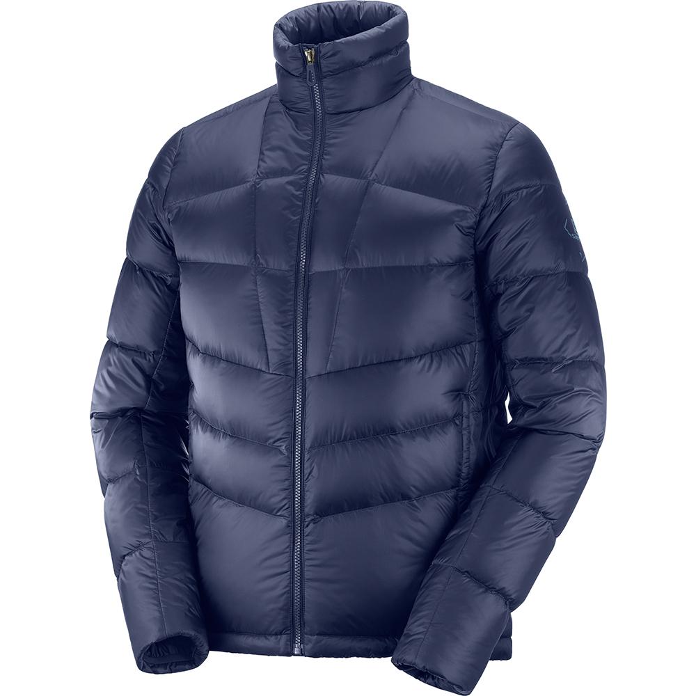 Salomon Singapore Mens Jackets - TRANSITION DOWN M Navy | 06352-DNJS